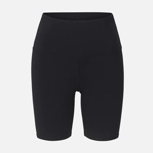 Bandier Black Bike Shorts - Mid Length